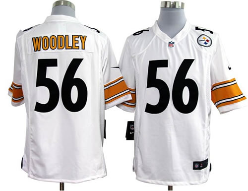 2012 NEW NFL Pittsburgh Steelers 56 Lamarr Woodley White Jerseys (Game)