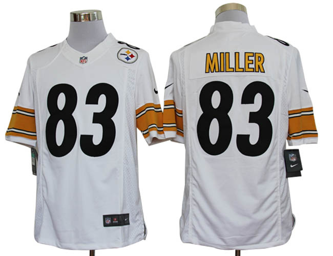 2012 NEW NFL Pittsburgh Steelers 83 Heath Miller White Jerseys (Limited)