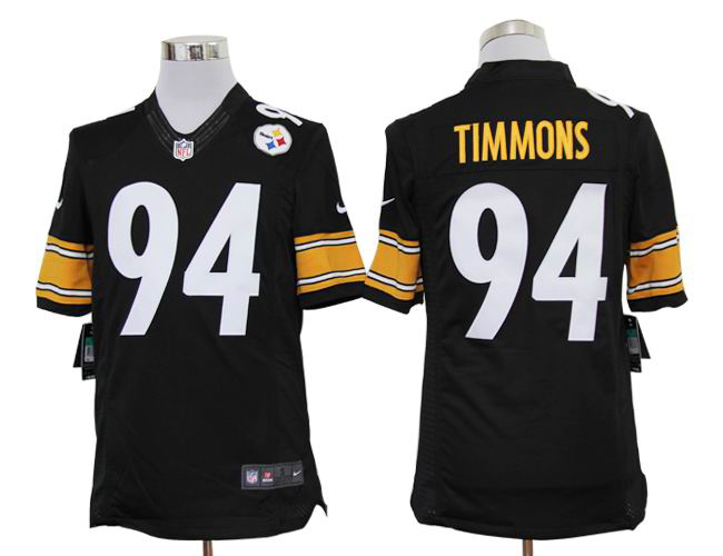 2012 NEW NFL Pittsburgh Steelers 94 Lawrence Timmons Black Jerseys (Limited)