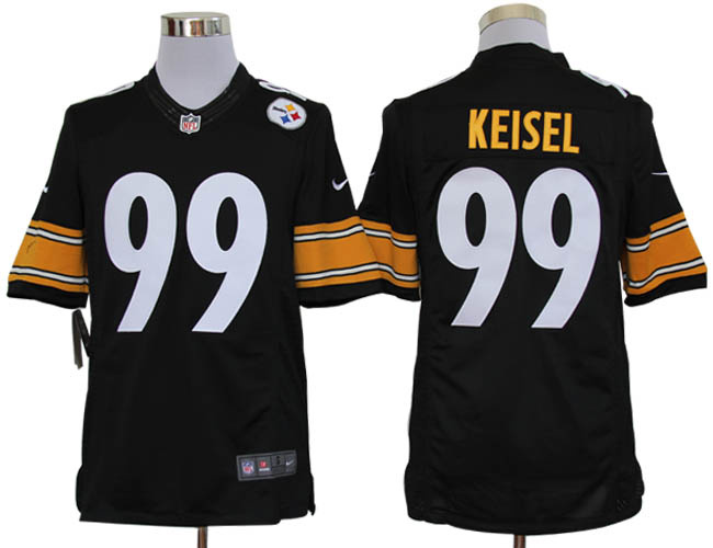 2012 NEW NFL Pittsburgh Steelers 99 Keisel Black Jerseys (Limited)