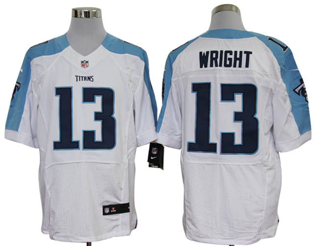 2012 NEW NFL Tennessee Titans 13# Kendall Wright White Jerseys (Elite)