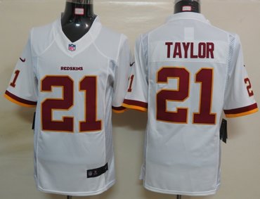 2012 NEW NFL Washington Redskins 21 Fred Taylor White Jerseys (Limited)