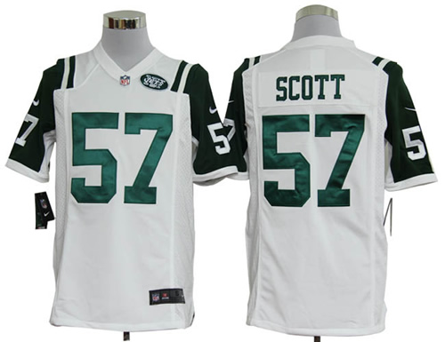 2012 NEW New York Jets 57 Bart Scott White Jerseys(Game) 2012 NEW New York Jets 57 Bart Scott White Jerseys(Game)