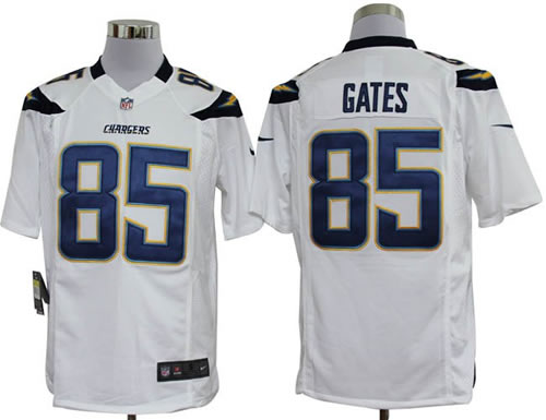 2012 NEW San Diego Chargers 85 Antonio Gates White Jerseys (Game) 2012 NEW San Diego Chargers 85 Antonio Gates White Jerseys (Game)