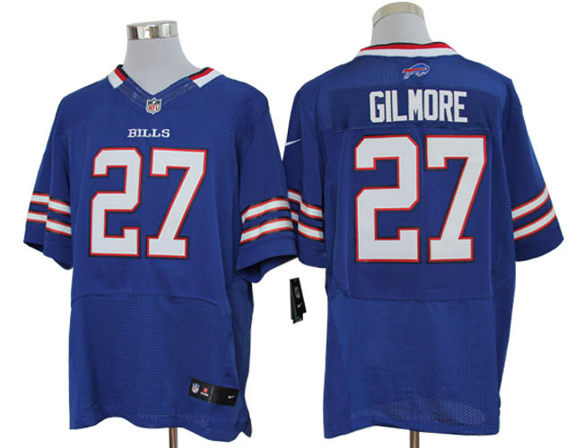 2012 NEW NFL Buffalo Bills 27 Stephon Gilmore Blue Jerseys (Elite)