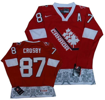 2012 OLYMPIC Team Canada 87 CROSBY red jersey