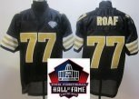 2012 hall of fame new orleans saints #77 willie roaf black throwback jerseys