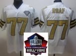 2012 hall of fame new orleans saints #77 willie roaf white throwback jerseys