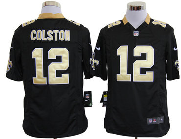 2012 nfl new orleans saints 12 marques colston black jerseys (game) 2012 nfl new orleans saints 12 marques colston black jerseys (game)