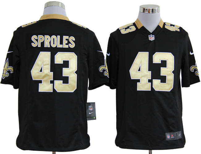 2012 nfl new orleans saints 43 darren sproles black jerseys (game) 2012 nfl new orleans saints 43 darren sproles black jerseys (game)