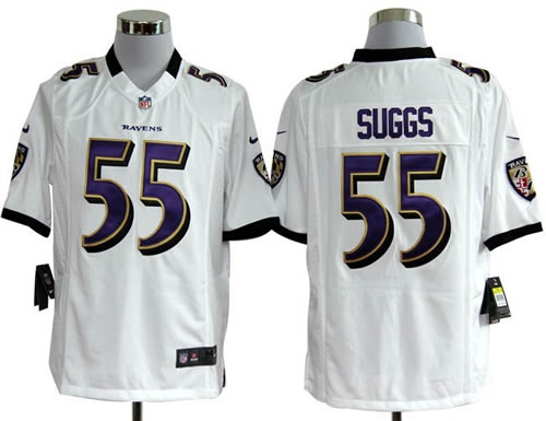2012 nfl baltimore ravens 55 terrell suggs white jerseys (game) 2012 nfl baltimore ravens 55 terrell suggs white jerseys (game)