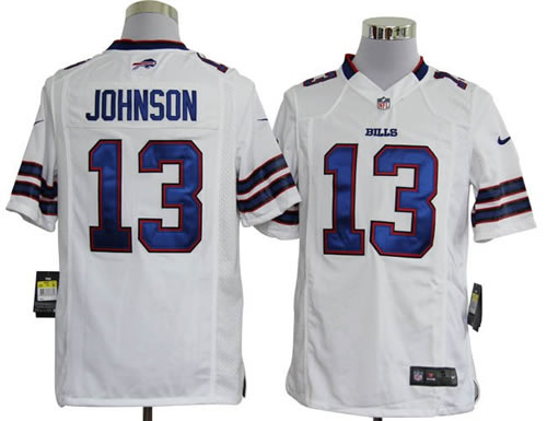2012 NEW nfl buffalo bills 13 steve johnson white jerseys (game)