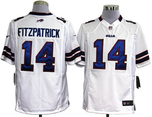 2012 NEW nfl buffalo bills 14 ryan fitzpatrick white jerseys (game)