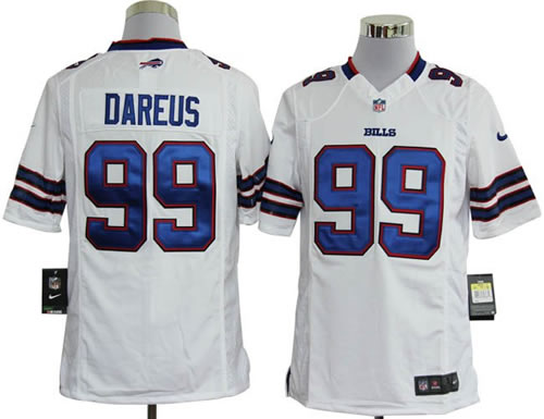 2012 NEW nfl buffalo bills 99 marcell dareus white jerseys (game)
