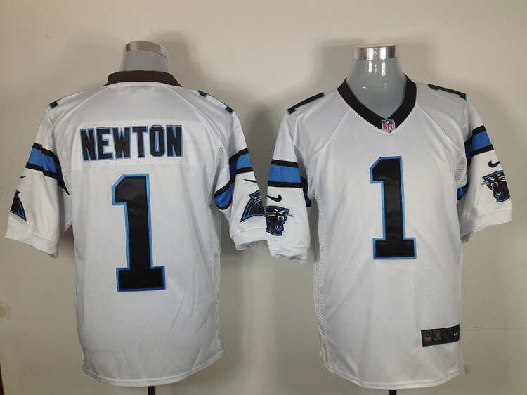 2012 nfl carolina panthers 1 cam newton white jerseys (game) 2012 nfl carolina panthers 1 cam newton white jerseys (game)