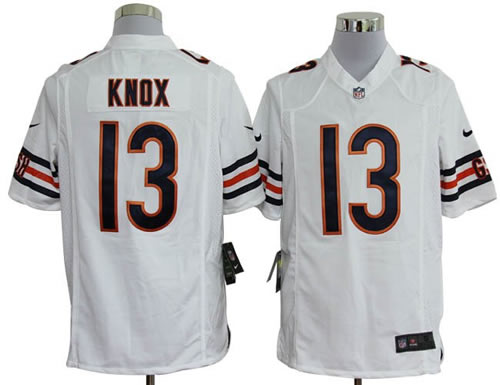 2012 NEW nfl chicago bears 13 johnny knox white jerseys (game) 2012 NEW nfl chicago bears 13 johnny knox white jerseys (game)