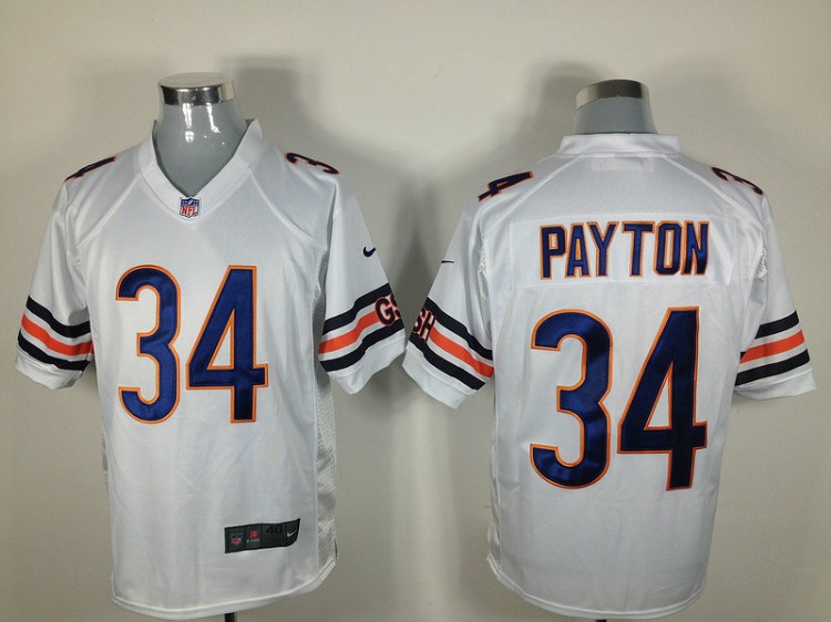 2012 nfl chicago bears 34 walter payton white jerseys (game) 2012 nfl chicago bears 34 walter payton white jerseys (game)