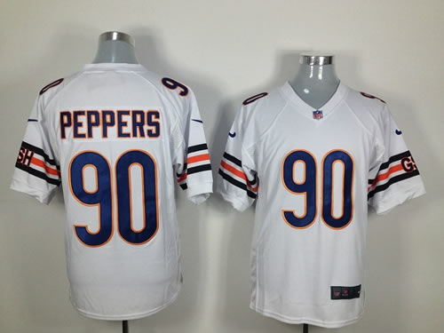 2012 nfl chicago bears 90 julius peppers white jerseys (game) 2012 nfl chicago bears 90 julius peppers white jerseys (game)