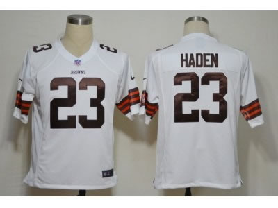 2012 NEW nfl cleveland browns 23 joe haden white jerseys (game) 2012 NEW nfl cleveland browns 23 joe haden white jerseys (game)