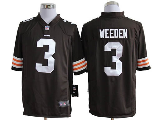 2012 NEW nfl cleveland browns 3 brandon weeden brown jerseys (game) 2012 NEW nfl cleveland browns 3 brandon weeden brown jerseys (game)