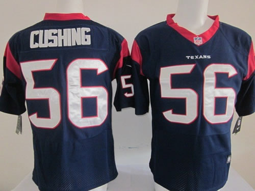 2012 NEW nfl houston texans 56 brian cushing blue jerseys (elite)