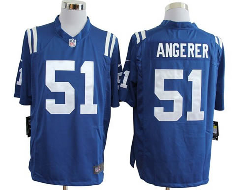 2012 NEW nfl indianapolis colts 51 pat angerer blue jerseys (game) 2012 NEW nfl indianapolis colts 51 pat angerer blue jerseys (game)