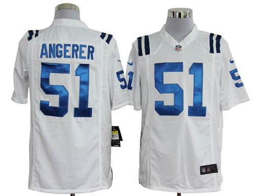 2012 NEW nfl indianapolis colts 51 pat angerer white jerseys (game) 2012 NEW nfl indianapolis colts 51 pat angerer white jerseys (game)