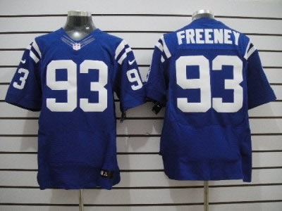 2012 NEW nfl indianapolis colts 93 dwight freeney blue jerseys (elite)