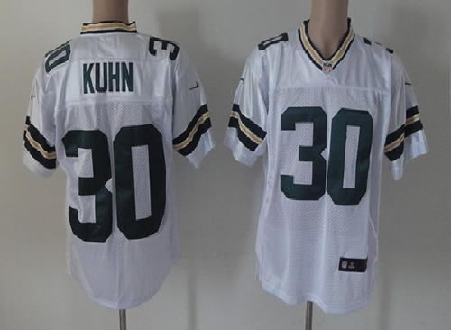 2012 NEW nfl jerseys green bay packers 30 john kuhn white jerseys (elite)