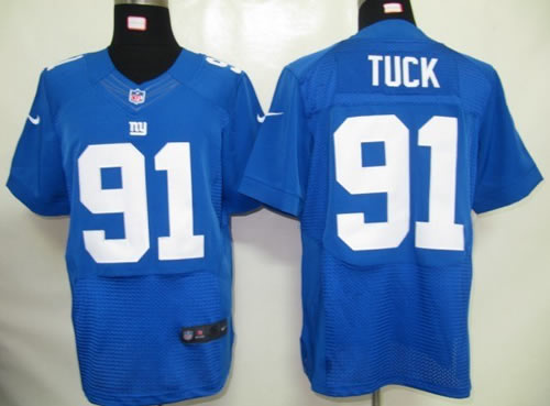 2012 NEW nfl new york giants 91 justin tuck blue jerseys (elite)