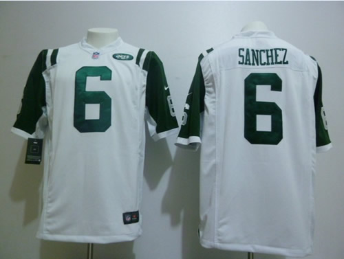 2012 NEW nfl new york jets 6 mark sanchez white jerseys (game) 2012 NEW nfl new york jets 6 mark sanchez white jerseys (game)