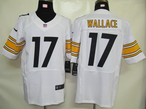 2012 NEW nfl pittsburgh steelers 17 mike wallace white jerseys (elite)