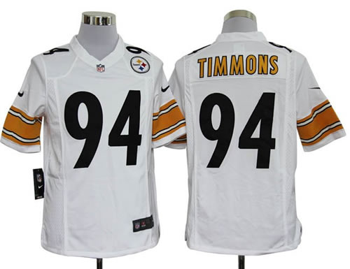 2012 NEW nfl pittsburgh steelers 94 lawrence timmons white jerseys (game)