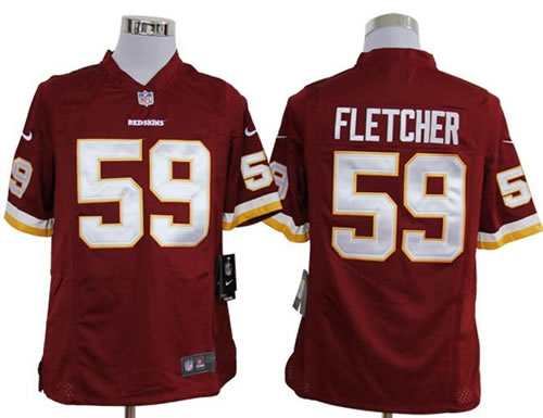 2012 NEW nfl washington redskins 59 london fletcher red jerseys (game)