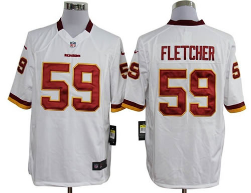 2012 NEW nfl washington redskins 59 london fletcher white jerseys (game)