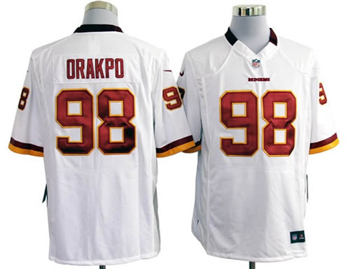 2012 NEW nfl washington redskins 98 brian orakpo white jerseys (game)