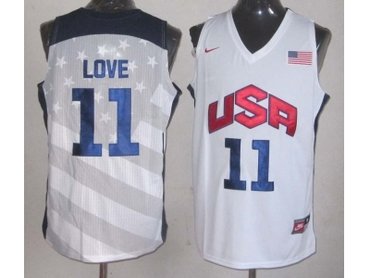 2012 usa jerseys #11 love white(Retro)(love)