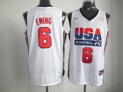 2012 usa jerseys #6 ewing white(ewing)(Retro
