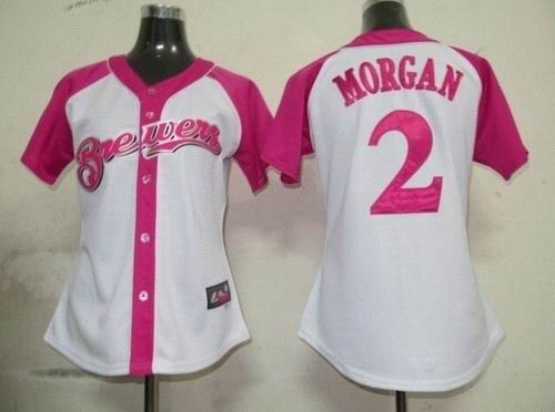 2012 women pink splash fashion jersey by majestic milwaukee brewers 2 nyjer morgan white jersey 2012 women pink splash fashion jersey by majestic milwaukee brewers 2 nyjer morgan white jersey