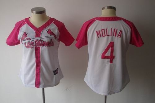 2012 women pink splash fashion jersey by majestic st. louis cardinals 4 yadier molina white jerseys 2012 women pink splash fashion jersey by majestic st. louis cardinals 4 yadier molina white jerseys