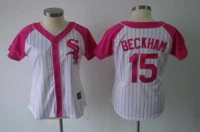 2012 women pink splash fashion jersey chicago white sox gordon beckham #15 white jersey 2012 women pink splash fashion jersey chicago white sox gordon beckham #15 white jersey