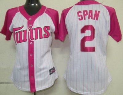 2012 women pink splash fashion minnesota twins 2 span white mlb jerseys