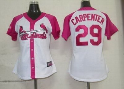 2012 women pink splash fashion st. louis cardinals 29# chris carpenter white jerseys 2012 women pink splash fashion st. louis cardinals 29# chris carpenter white jerseys