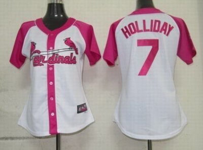2012 women pink splash fashion st. louis cardinals 7# matt holliday white jerseys 2012 women pink splash fashion st. louis cardinals 7# matt holliday white jerseys