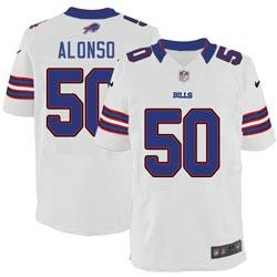 2013 NEW NFL Buffalo Bills 50 Kiko Alonso White Jerseys (Elite)
