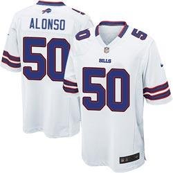 2013 NEW NFL Buffalo Bills 50 Kiko Alonso White Jerseys (Game) 2013 NEW NFL Buffalo Bills 50 Kiko Alonso White Jerseys (Game)