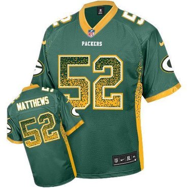2013 NEW NFL Green Bay Packers #52 Clay Matthews Green Team Color Drift Fashion Elite Jersey 2013 NEW NFL Green Bay Packers #52 Clay Matthews Green Team Color Drift Fashion Elite Jersey