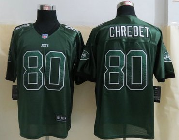 2013 NEW New York Jets 80 Wayne Chrebet Drift Fashion Green Elite Jerseys