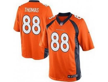2013 NFL NEW Denver Broncos 88 Demaryius Thomas Orange Jerseys(Limited)