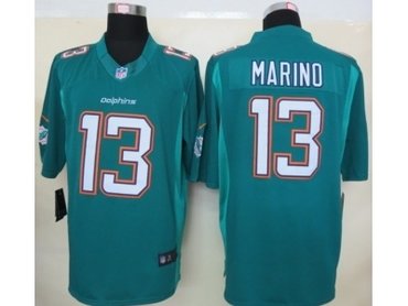 2013 NFL NEW Miami Dolphins 13 Dan Marino Green Jerseys(Limited)